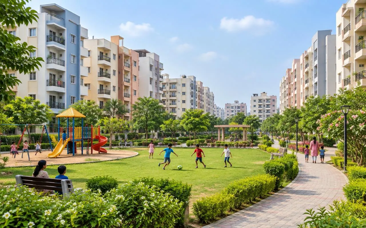 Illustrative view of KPHB, Hyderabad