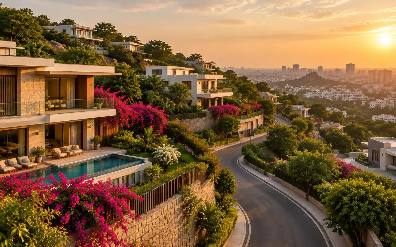 Illustrative view of Jubilee Hills, Hyderabad