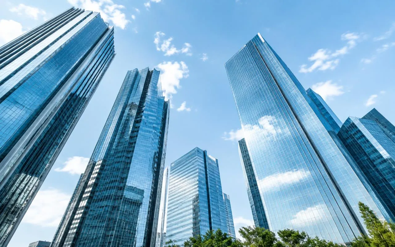 Illustrative view of HITEC City, Hyderabad