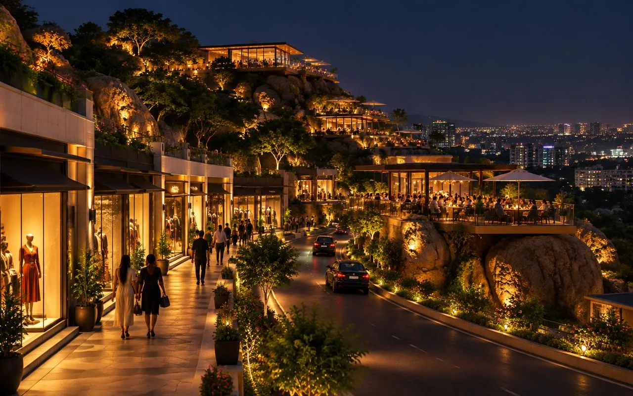 Illustrative view of Banjara Hills, Hyderabad