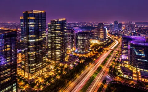 Illustrative view of Financial District, Hyderabad