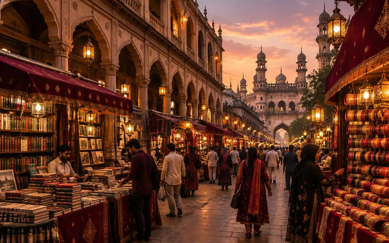 Illustrative view of Abids, Hyderabad